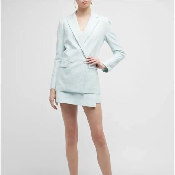 Alice and Olivia Justin Houndstooth-pattern Blazer NWT size 12 - Picture 5 of 11